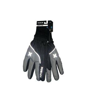 Hurley Black Grey Grip Outdoor Skiing Snowboarding Winter Gloves Men’s L/XL